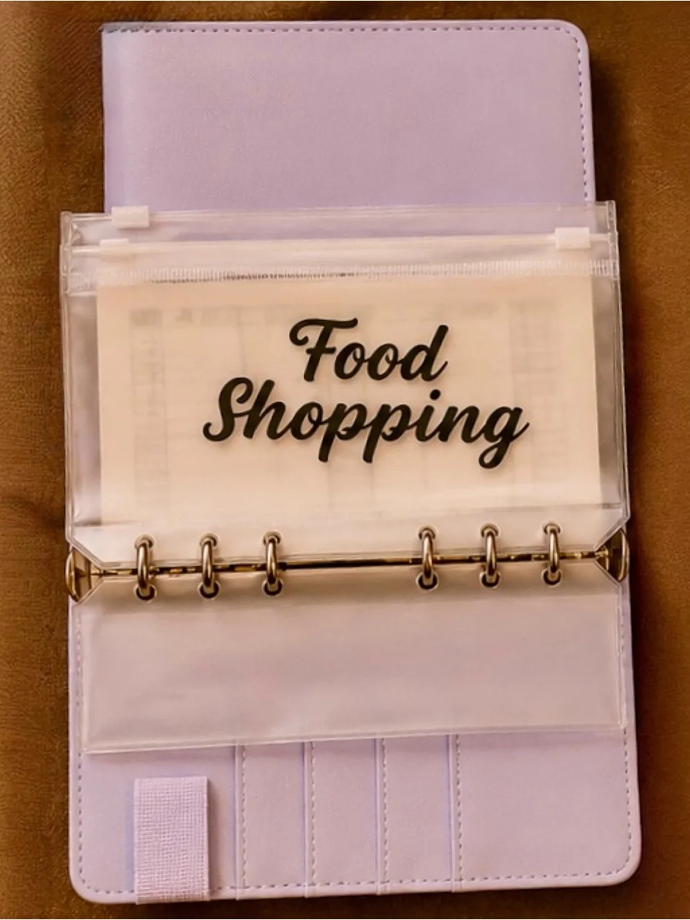 Lilac 6 Ring Binder Budget Planner
